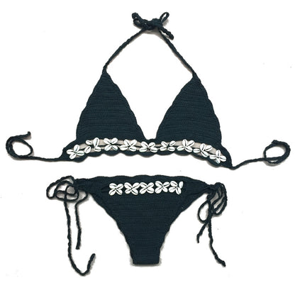 Popular Knitted Swimsuit with Shell Design