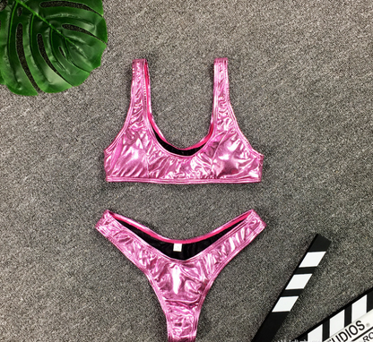 Women's Gold Foil Swimsuit Collection